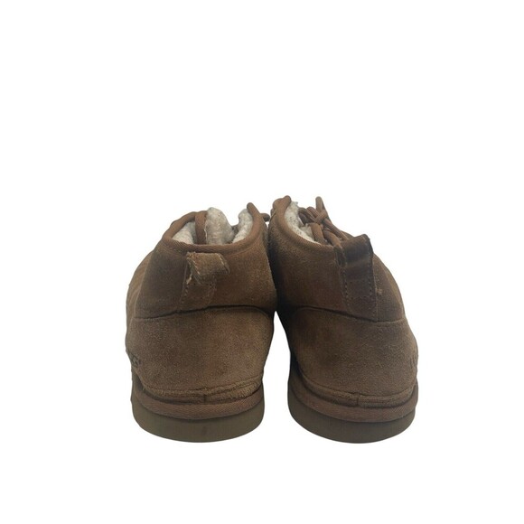 UGG Neumel Suede Womens Sz 11 Men’s Sz 9Chukka Boots Chestnut Brown Lace-Up Logo - Picture 10 of 16